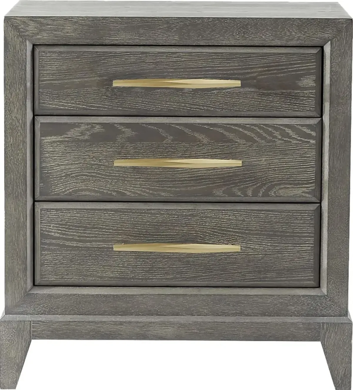 Kailey Park Charcoal 3 Drawer Nightstand