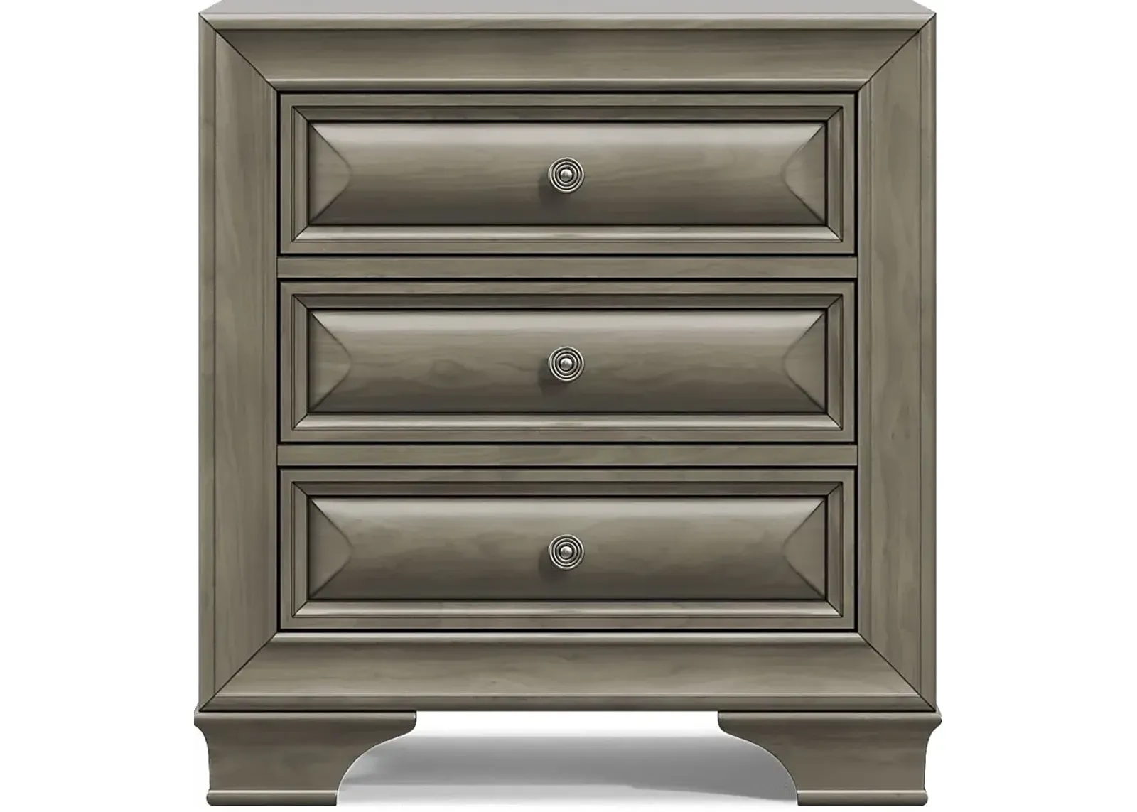 Mill Valley II Gray Nightstand