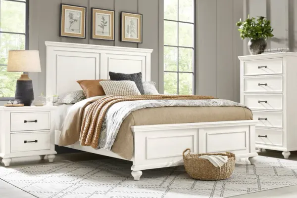 Ridgefield White 5 Pc Queen Panel Bedroom