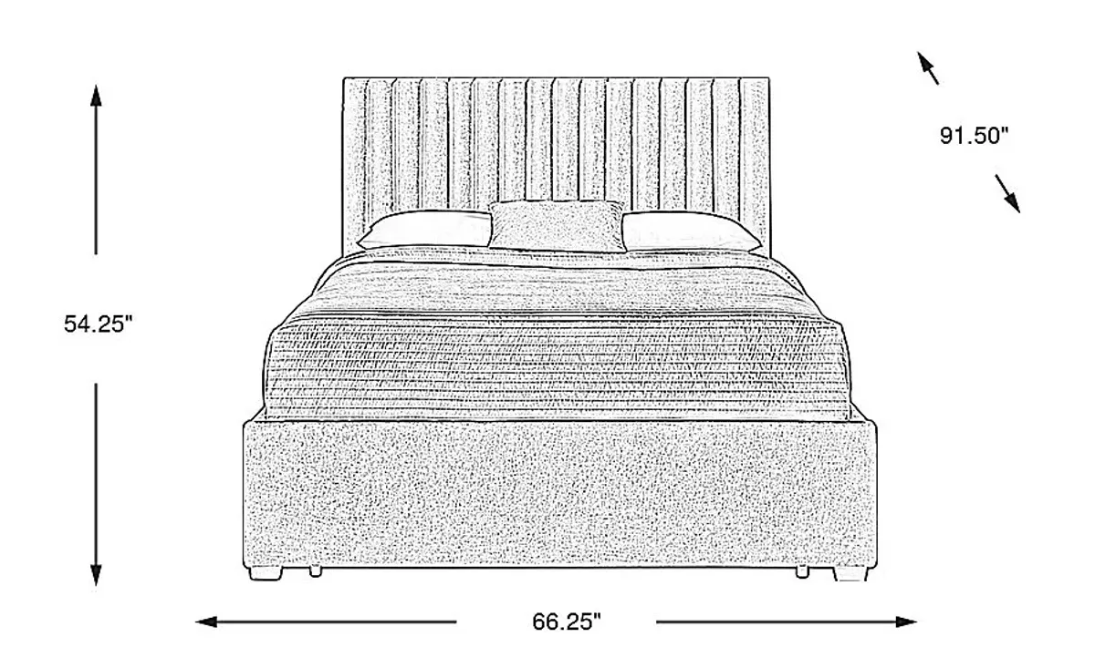 Belvedere Cognac 3 Pc Queen Upholstered Storage Bed