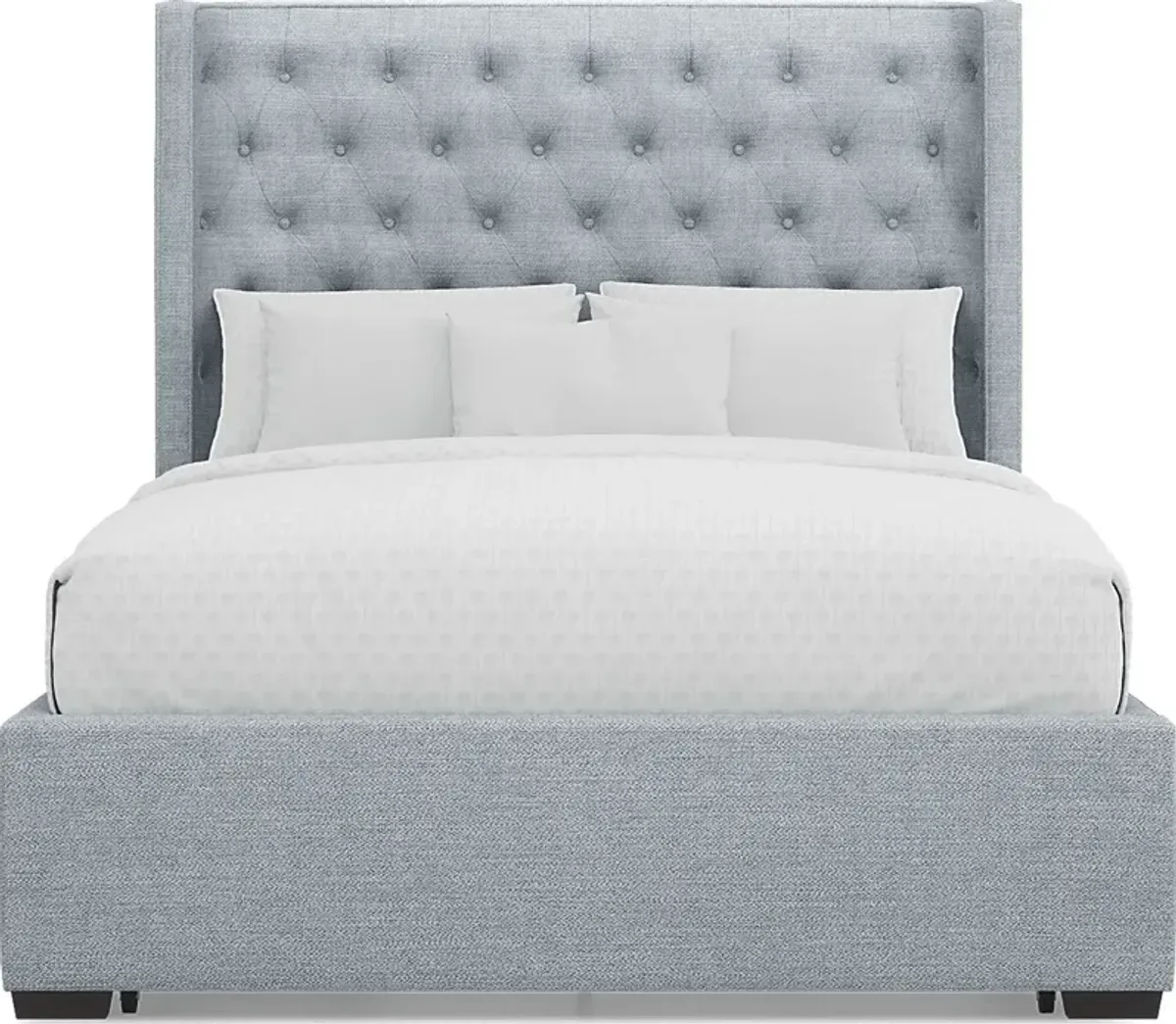 Harlow Hill Seafoam 3 Pc Queen Upholstered Storage Bed