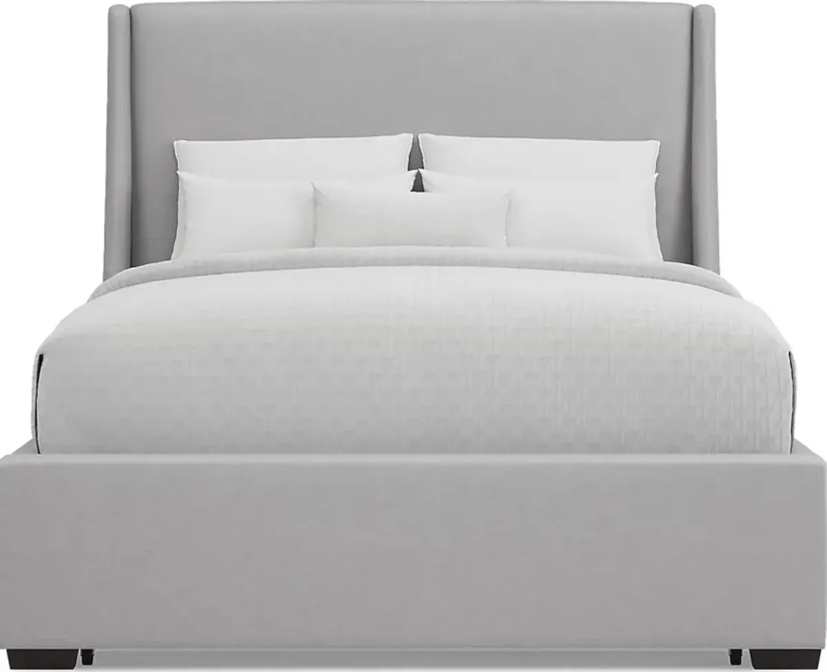 Beaufoy Gray 3 Pc Queen Upholstered Storage Bed