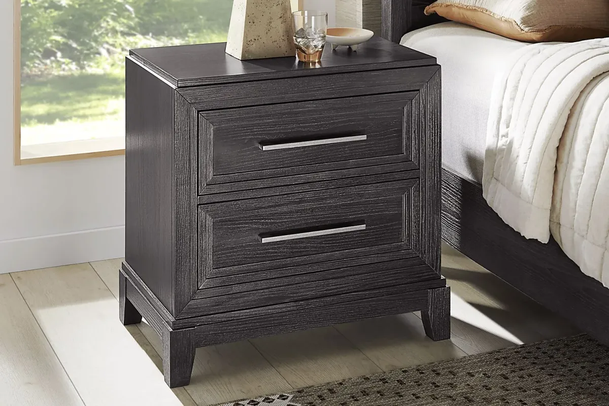 Small Spaces Sunside Way Black 5 Pc Queen Panel Bedroom