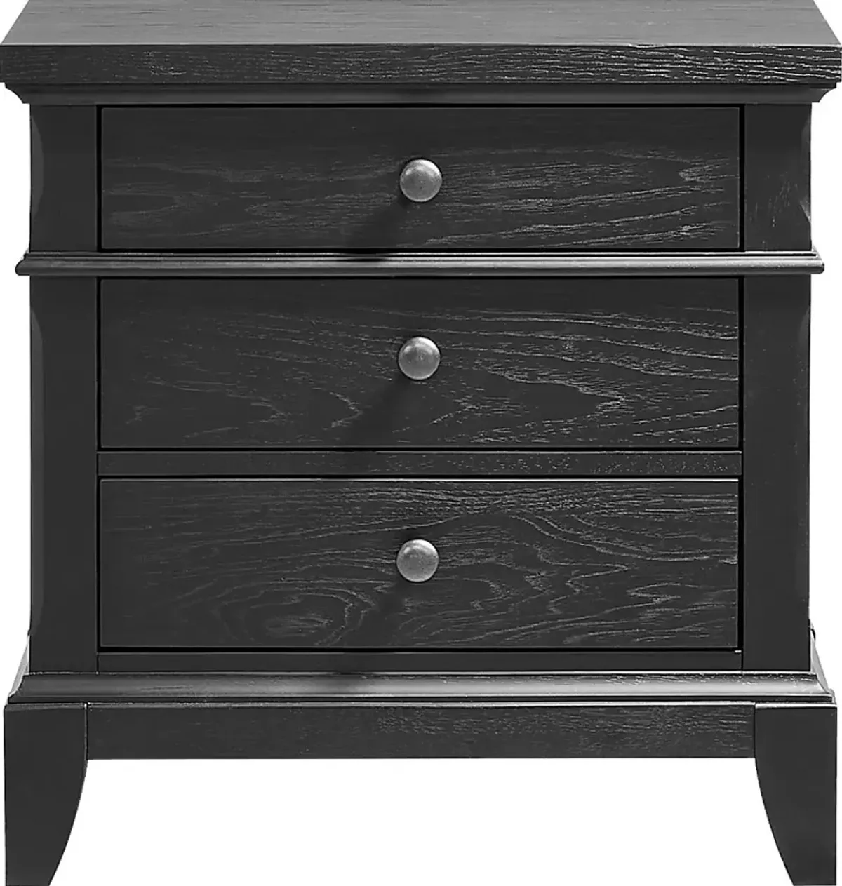 Springville Black Nightstand