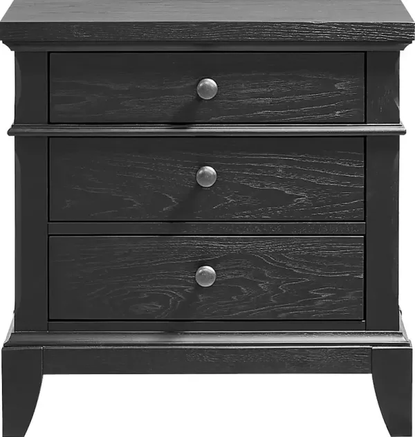 Springville Black Nightstand