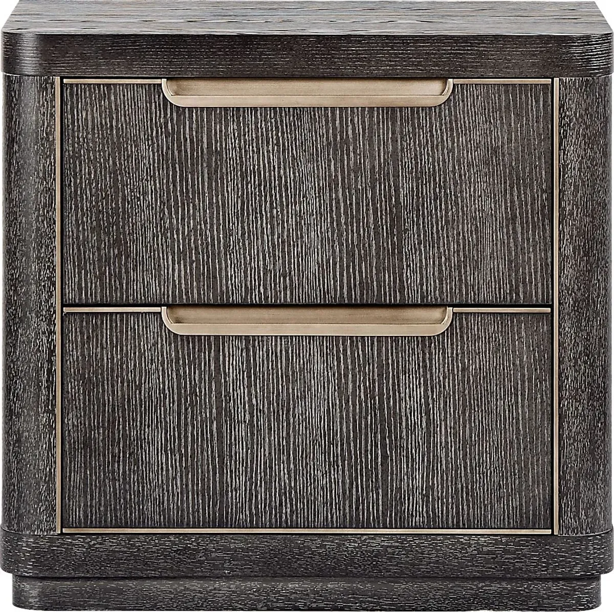 Preston Heights Gray Nightstand
