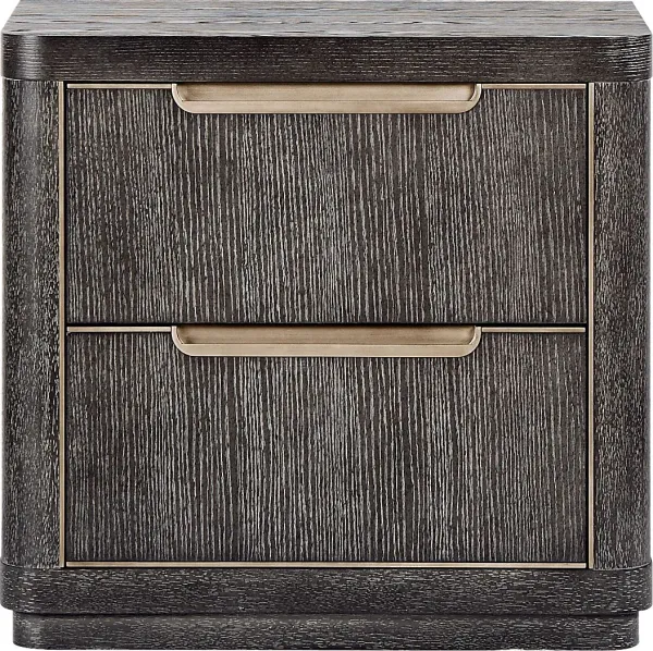 Preston Heights Gray Nightstand