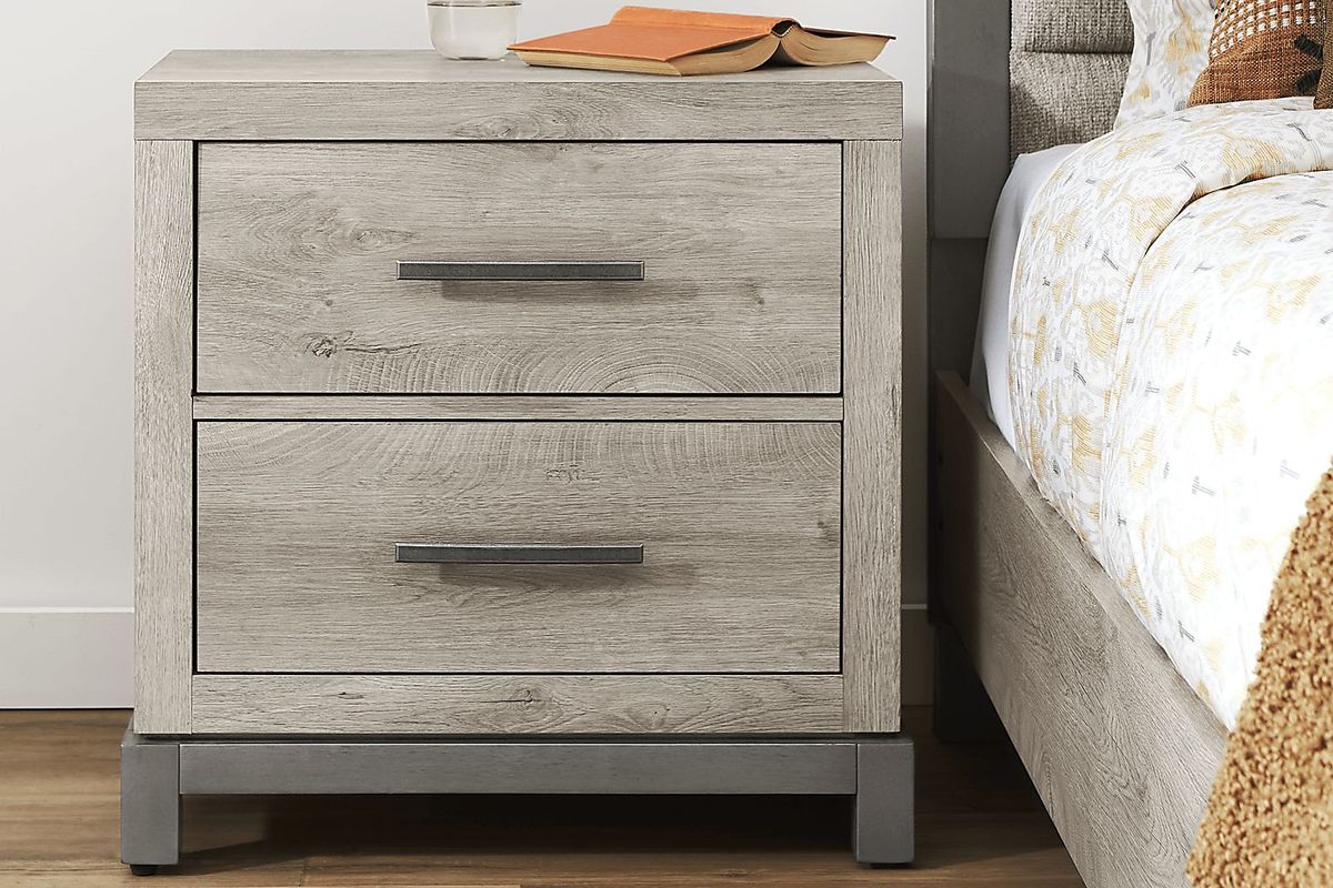 Maxton Place Gray Nightstand