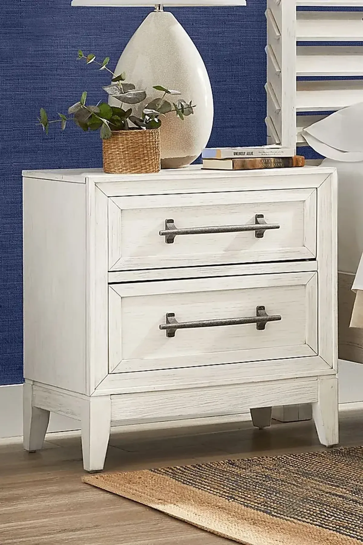 River Falls White Nightstand