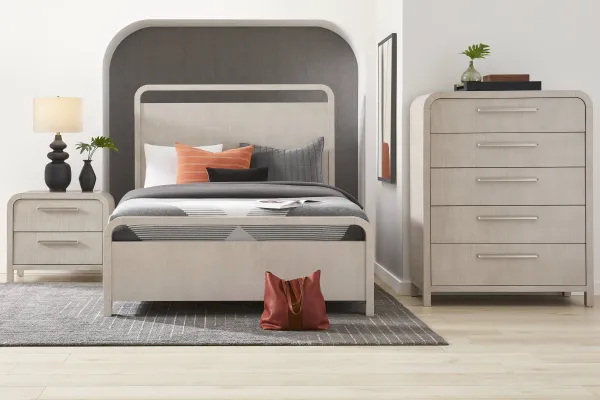 Canyon Light Gray 5 Pc King Panel Bedroom