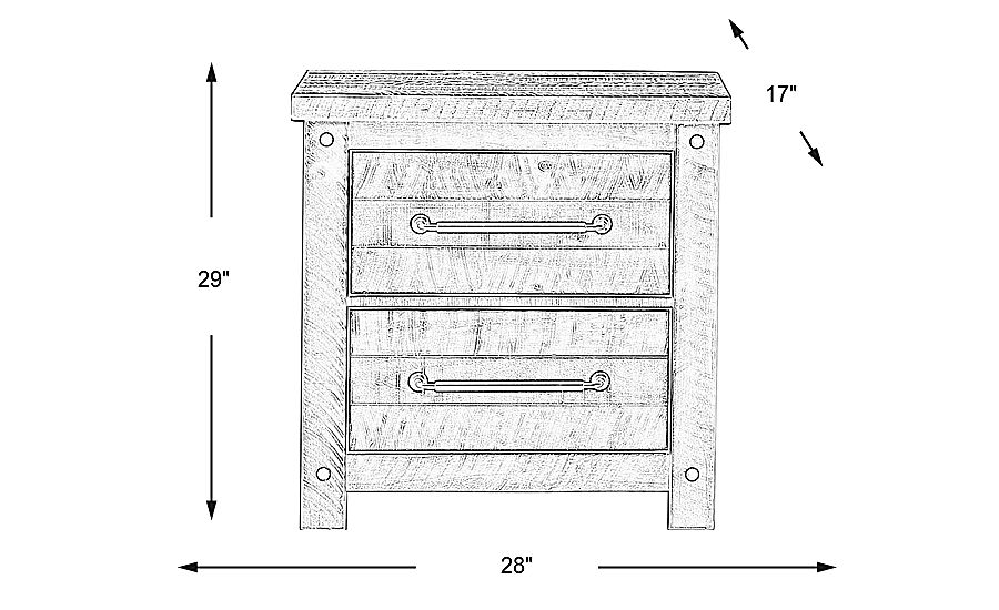 Bretten Crossing Gray Nightstand