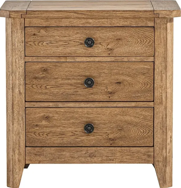 Hargrove Light Oak Nightstand