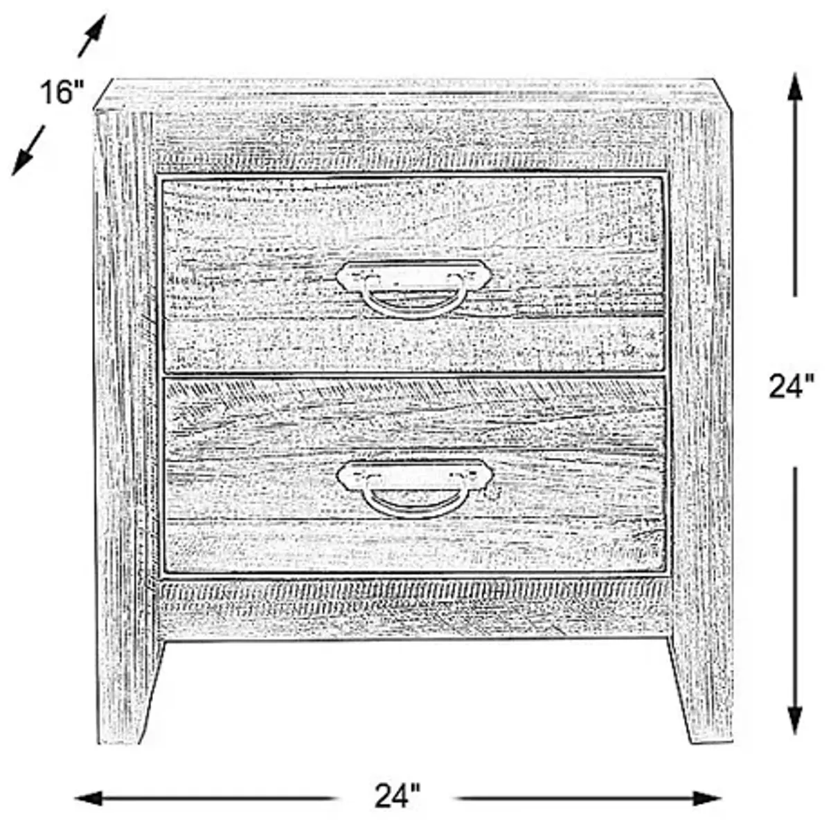 Palm Grove Taffy Nightstand