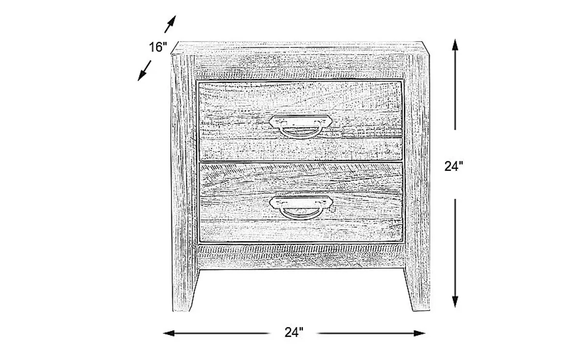 Palm Grove Taffy Nightstand