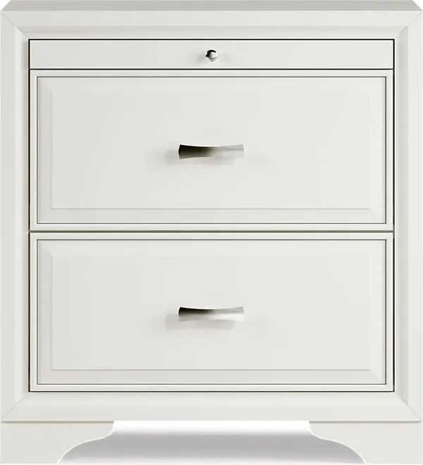 Belcourt White Nightstand