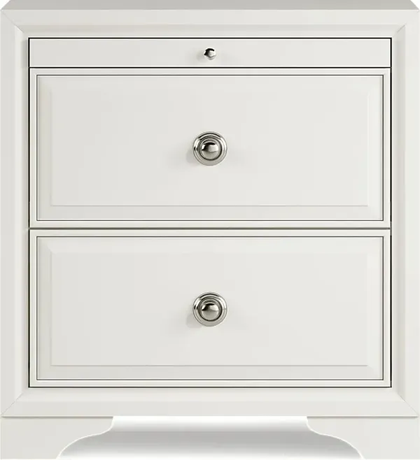 Belcourt White Nightstand