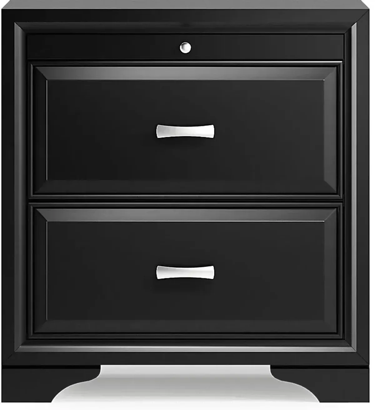 Belcourt Black Nightstand
