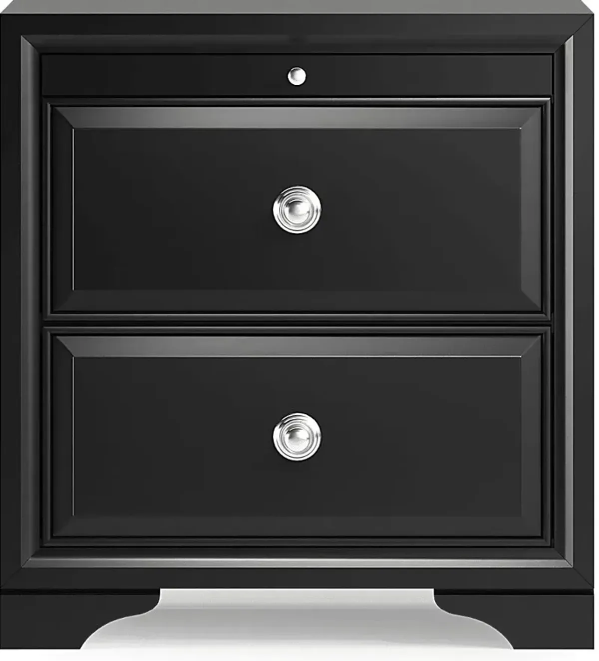 Belcourt Black Nightstand