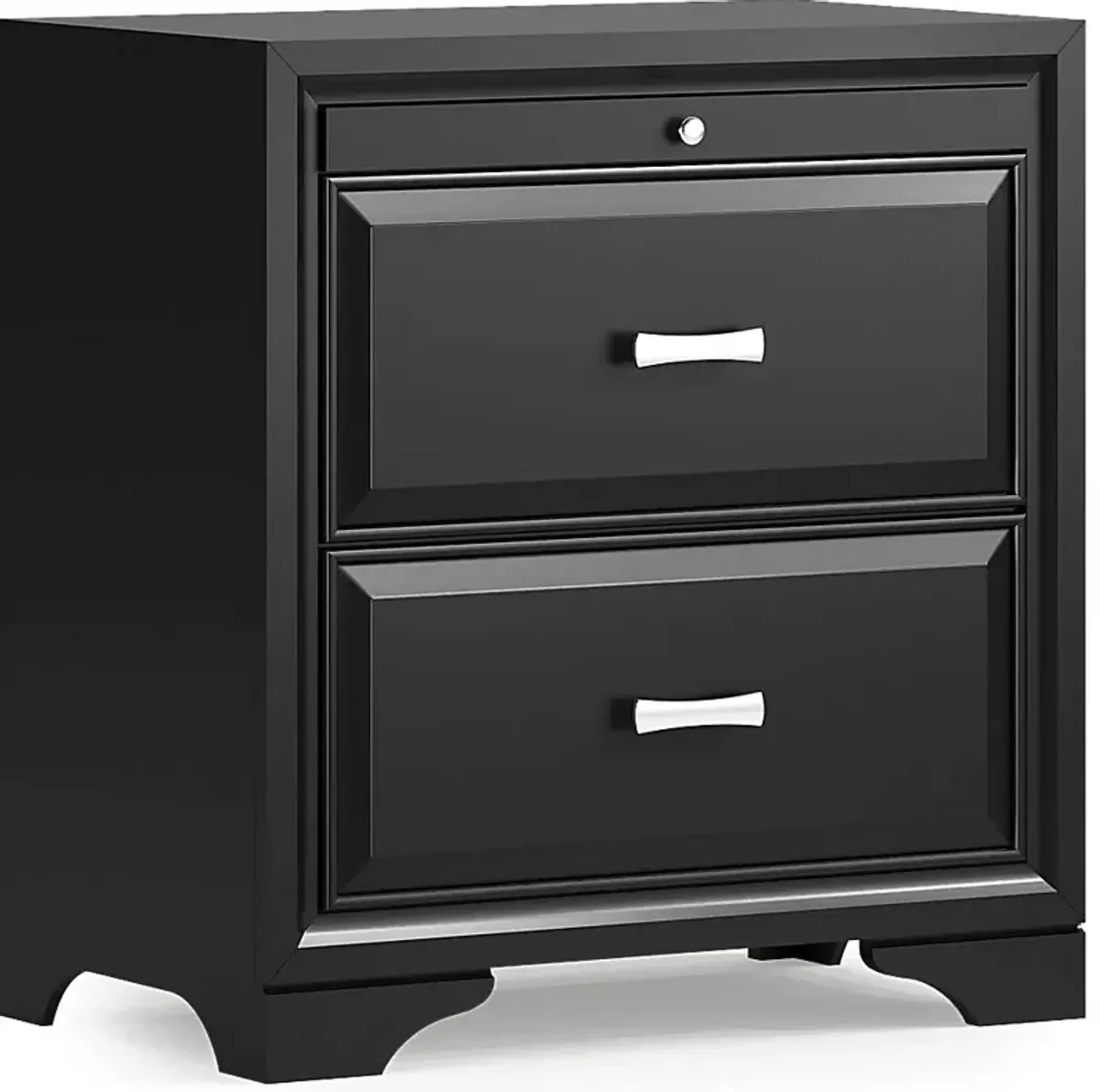 Belcourt Black Nightstand