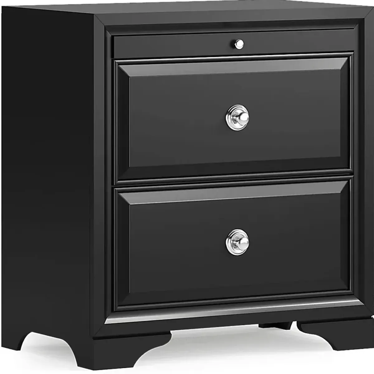 Belcourt Black Nightstand