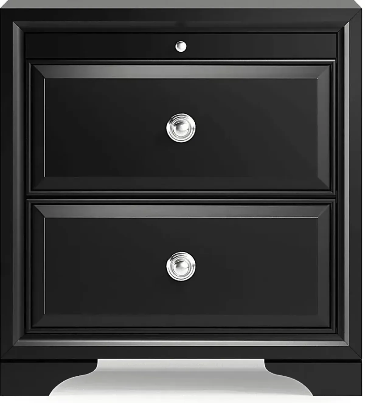 Belcourt Black Nightstand
