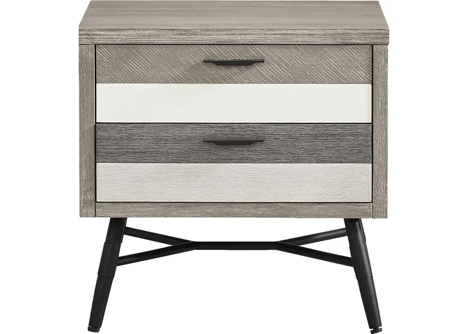 Midtown Loft Gray Nightstand