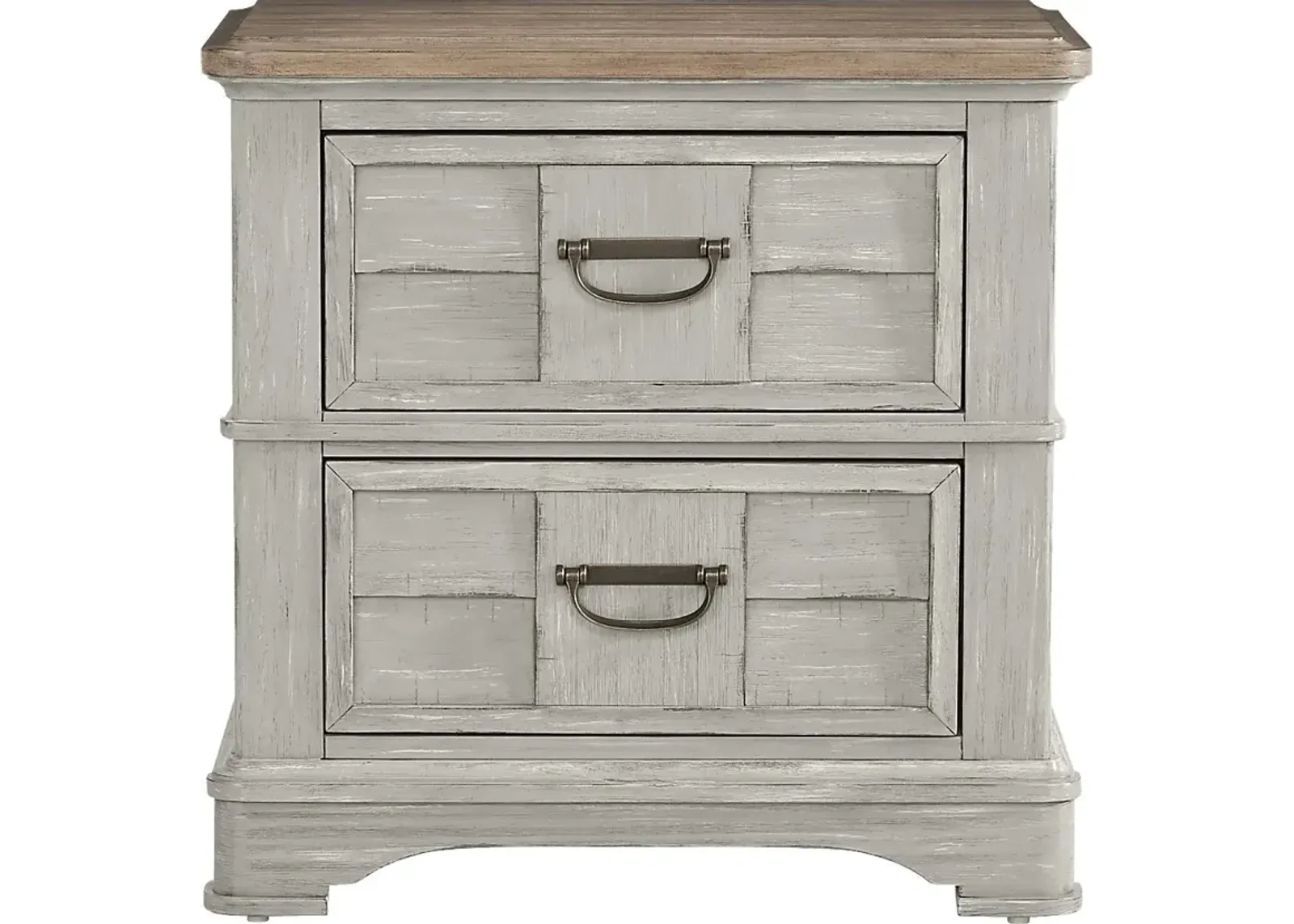 Edisto Bay Gray Nightstand