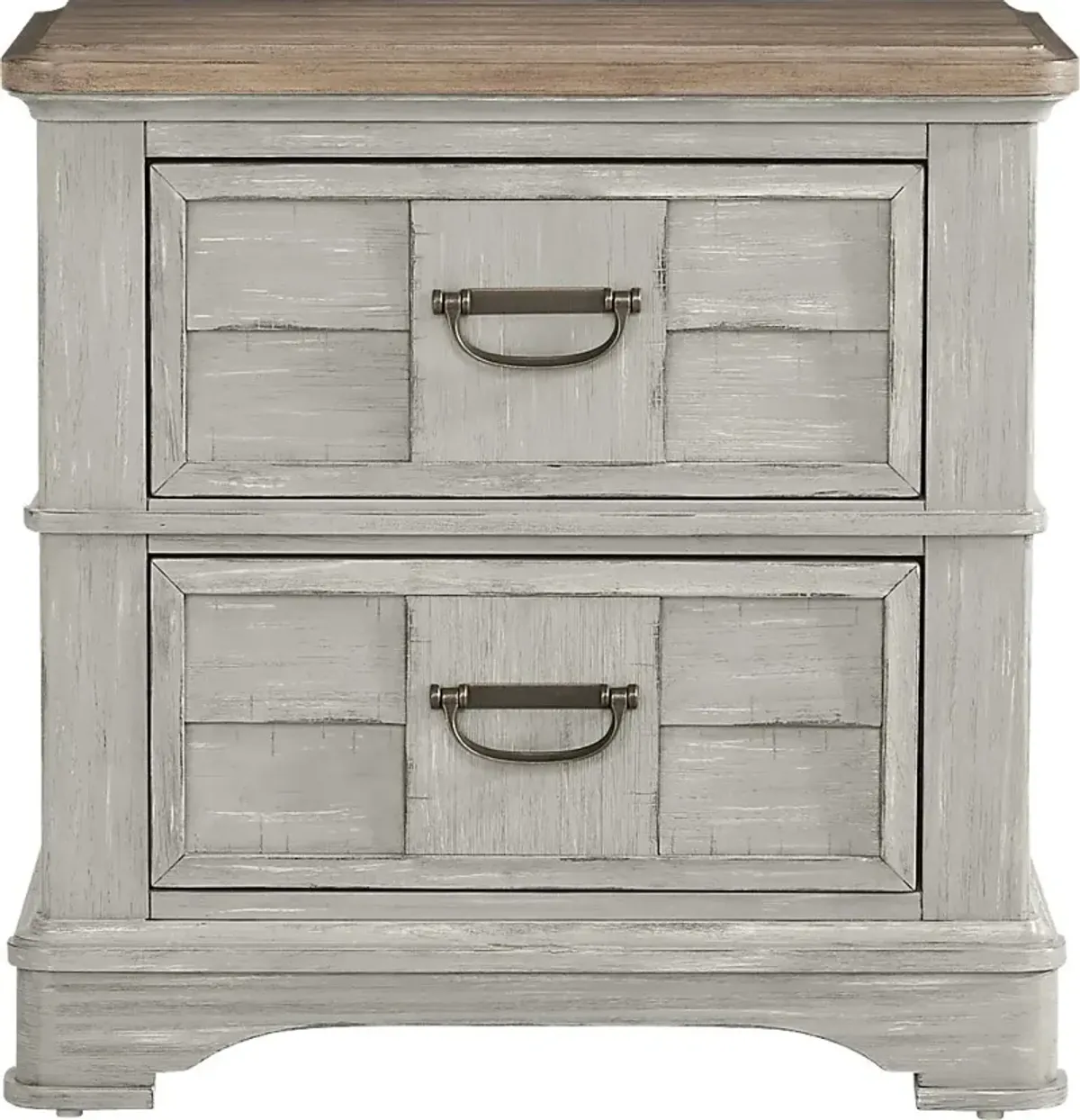 Edisto Bay Gray Nightstand