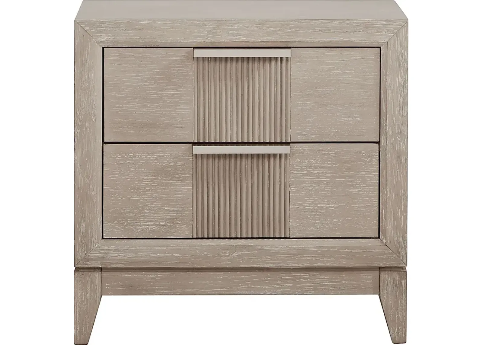 Bellante Gray Two Drawer Nightstand