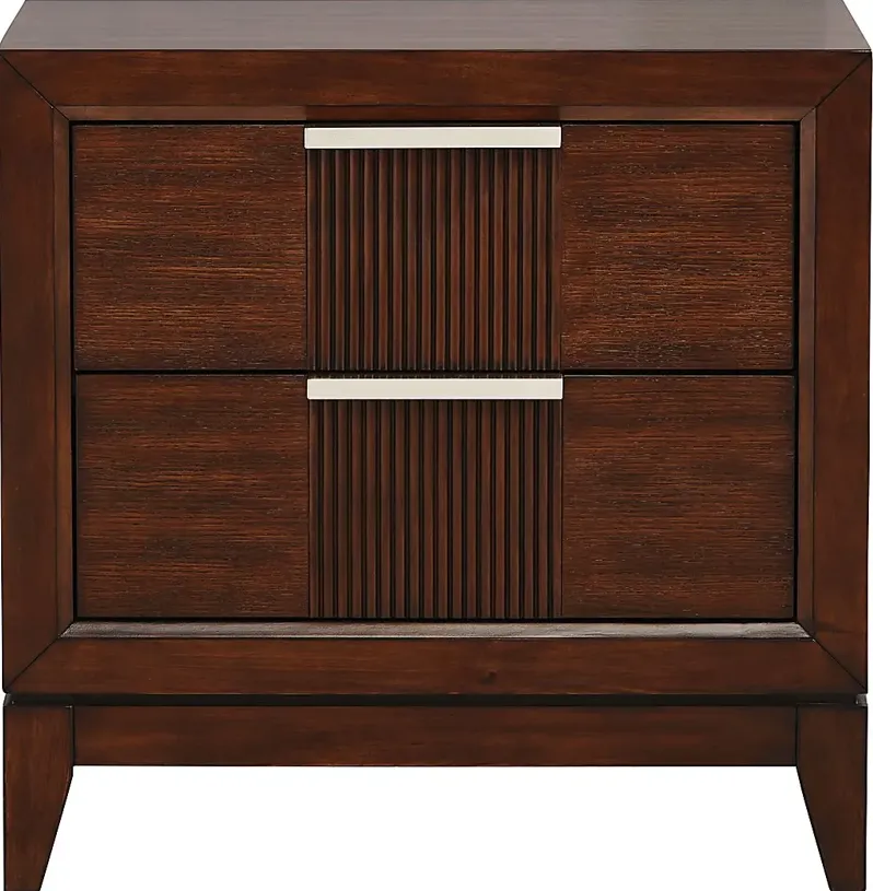 Bellante Brown Two Drawer Nightstand