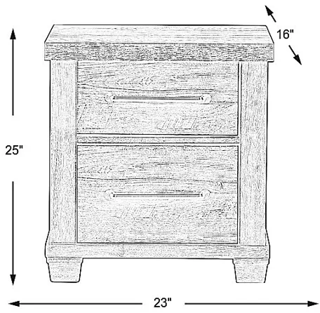 Woodcreek Brown Nightstand