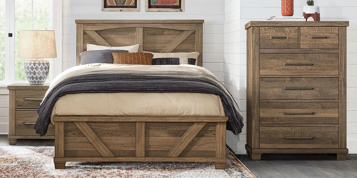 Woodcreek Brown 5 Pc Queen Panel Bedroom