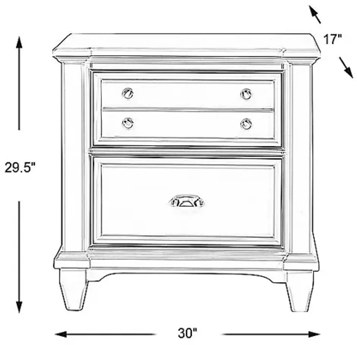 Hilton Head Mint Nightstand