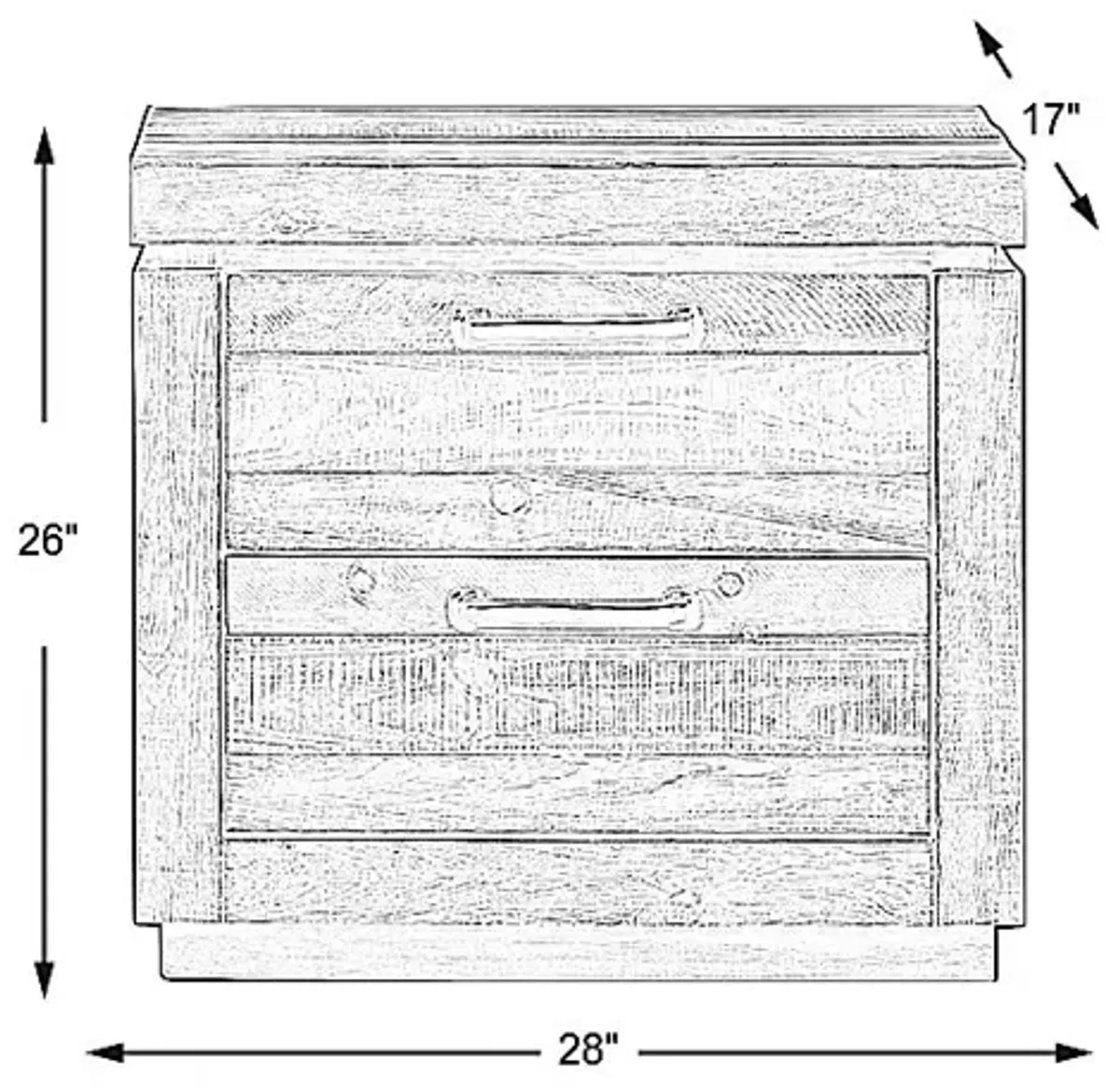 Westover Hills Brown Nightstand