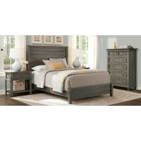 Darby Brook Dark Gray Nightstand