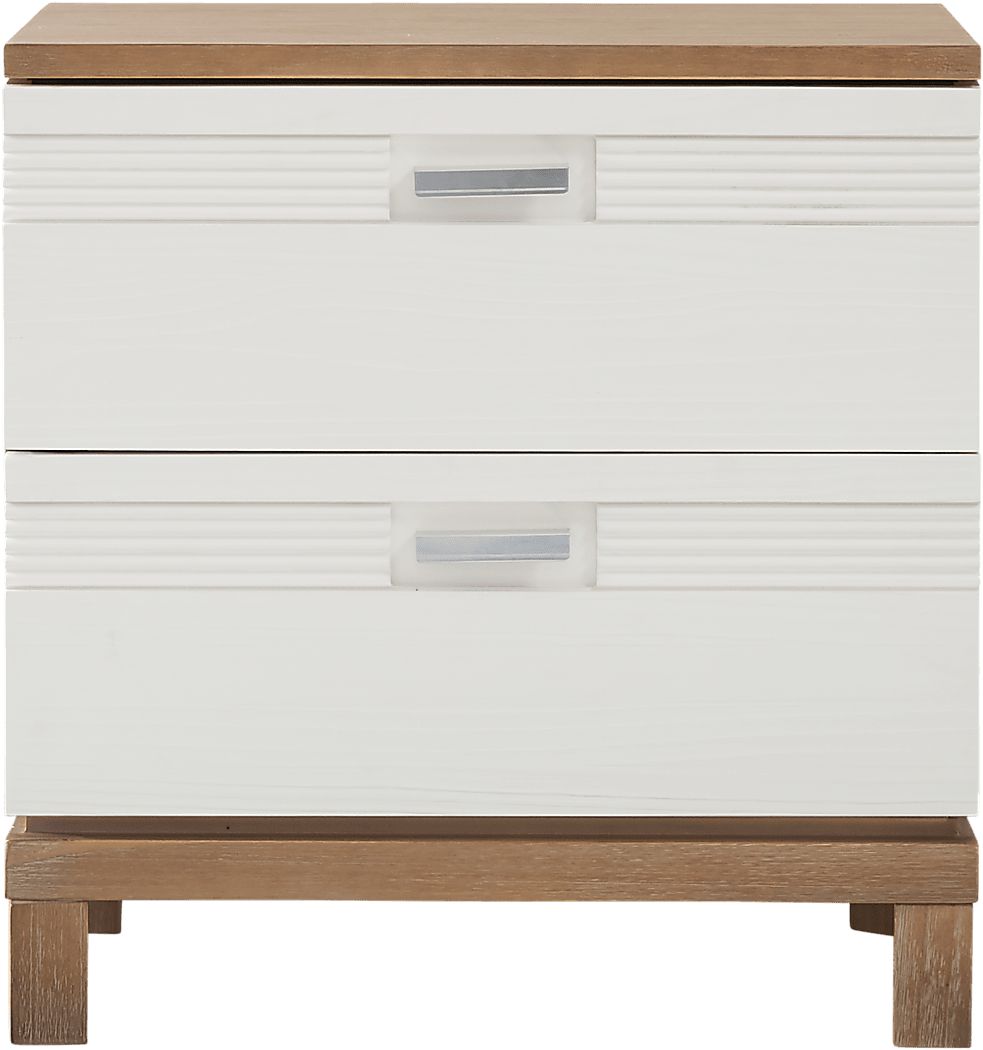 Gardenia Pecan Nightstand