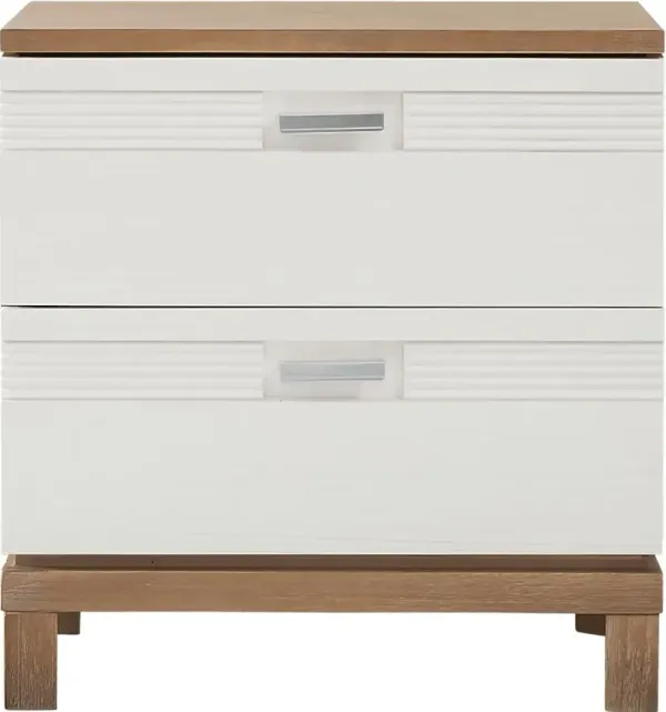 Gardenia Pecan Nightstand