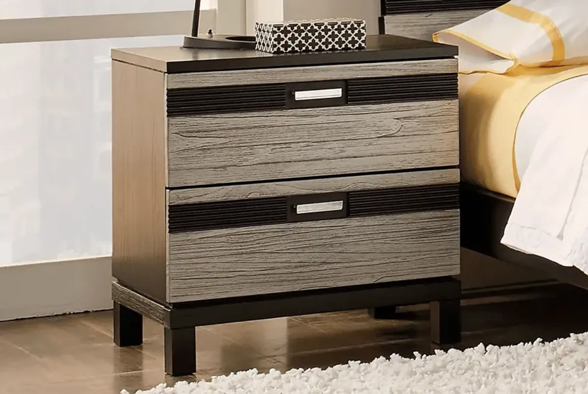 Gardenia Silver Nightstand