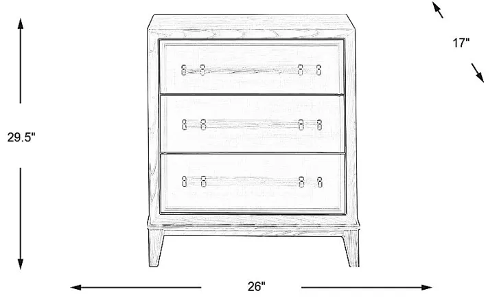 Clarissa White Nightstand