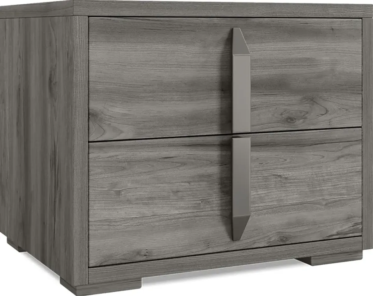 Park Slope Gray Nightstand