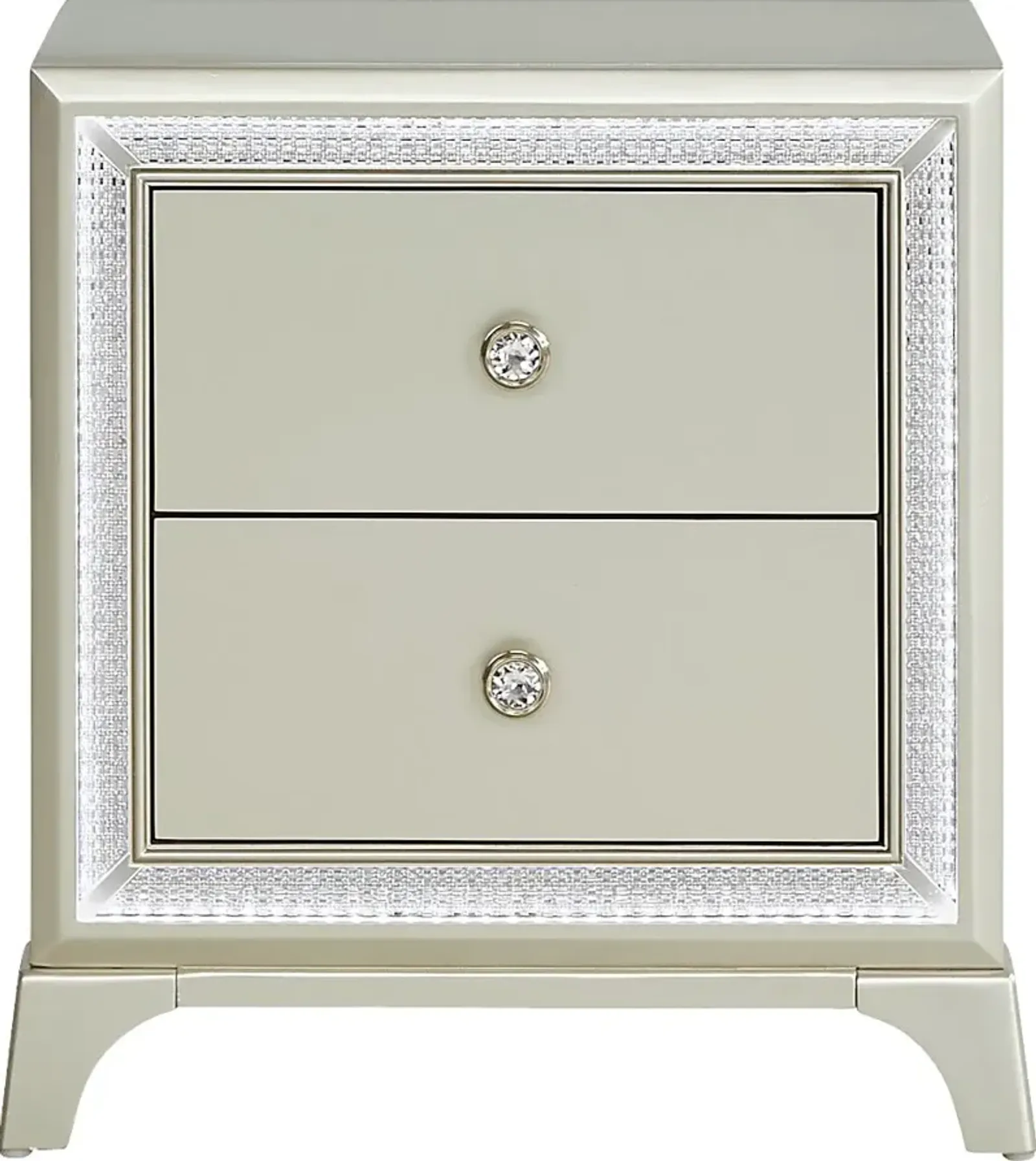 Avery Silver Nightstand