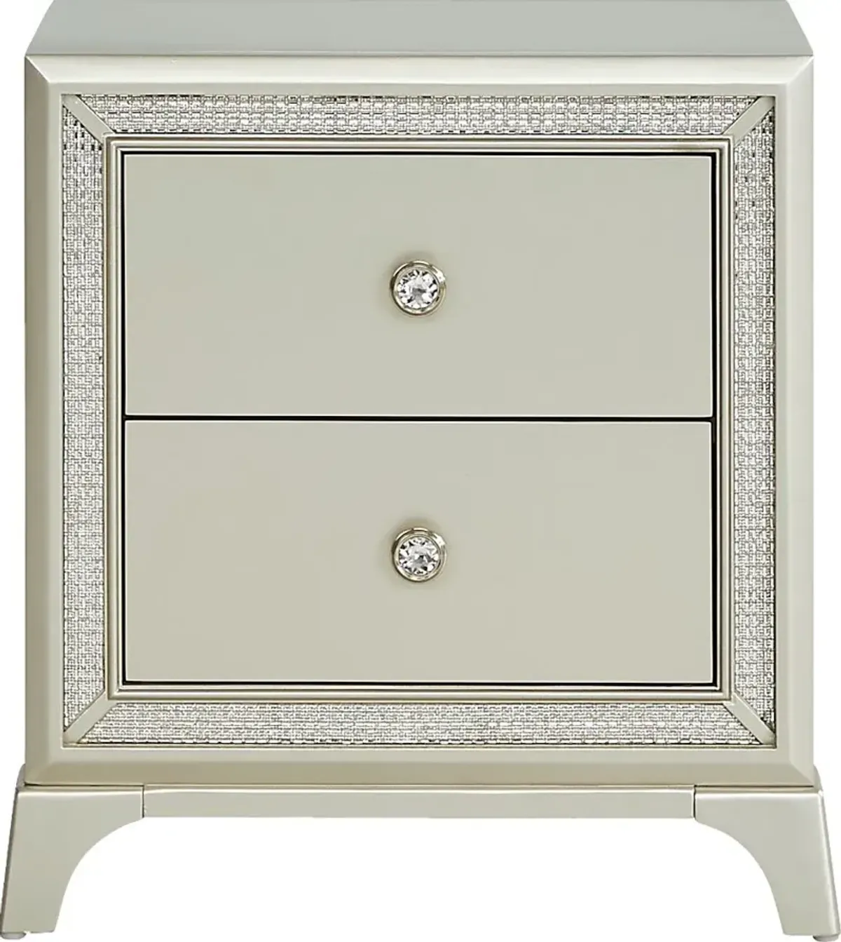 Avery Silver Nightstand