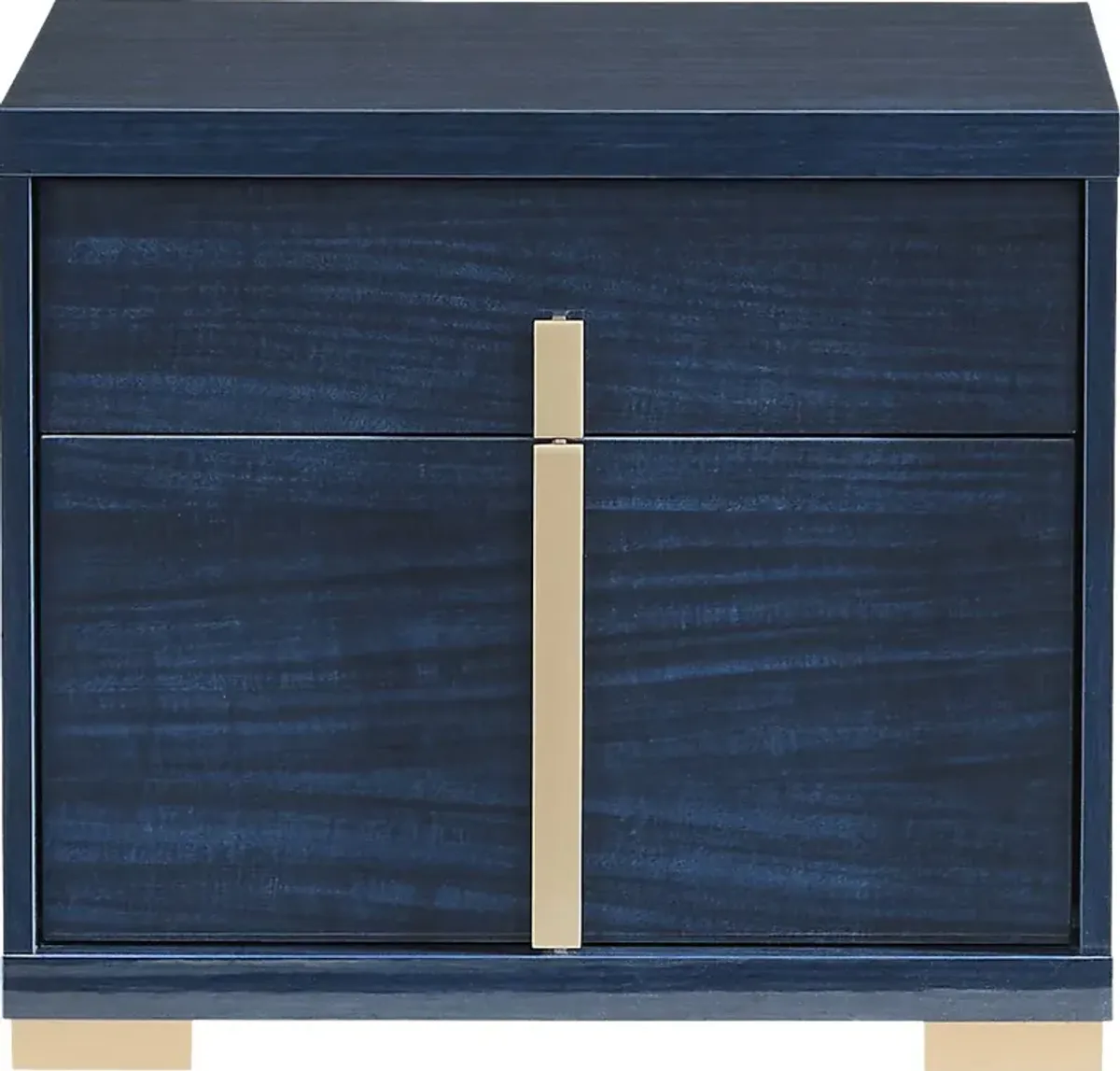 Luxe Point Blue Nightstand