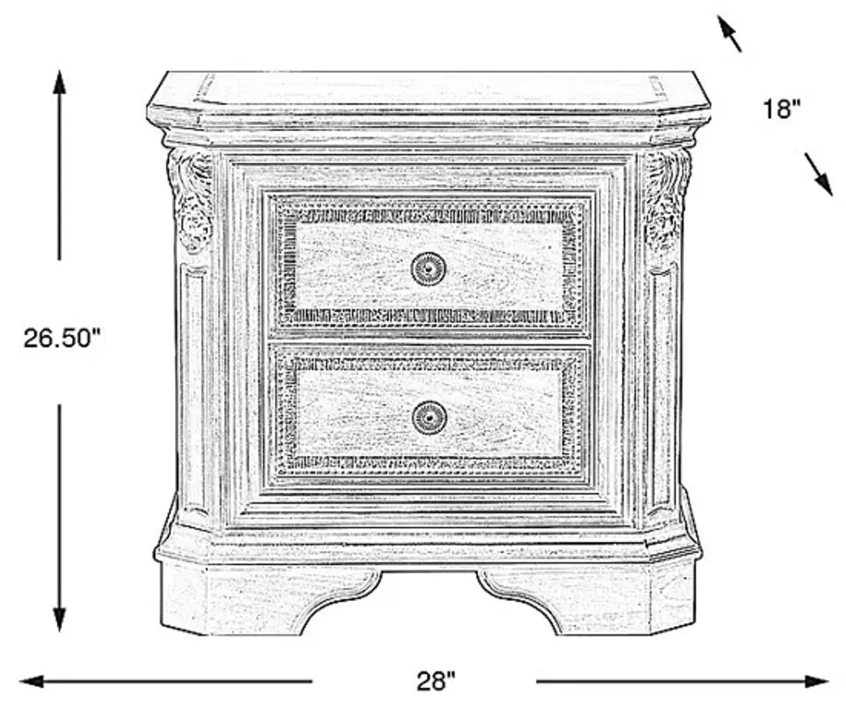 Fuller Brown Cherry Nightstand