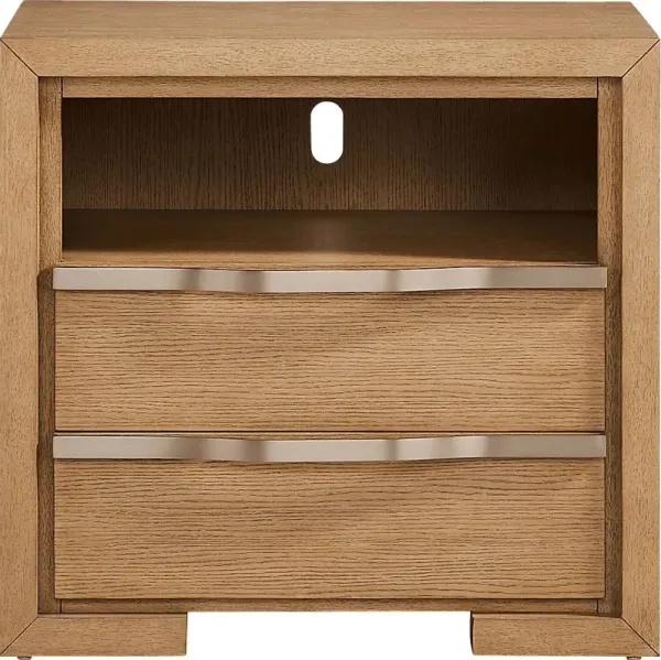 Alpine Lake Light Oak Finish Nightstand