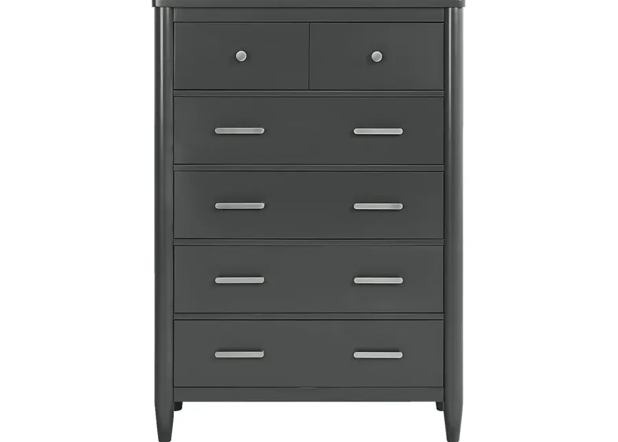 Modern Villa Iron Ore 5 Drawer Chest