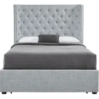 Harlow Hill Seafoam 3 Pc King Upholstered Storage Bed