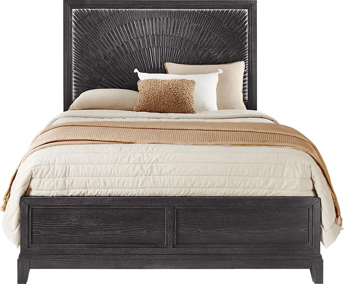 Small Spaces Sunside Way Black 5 Pc King Panel Bedroom