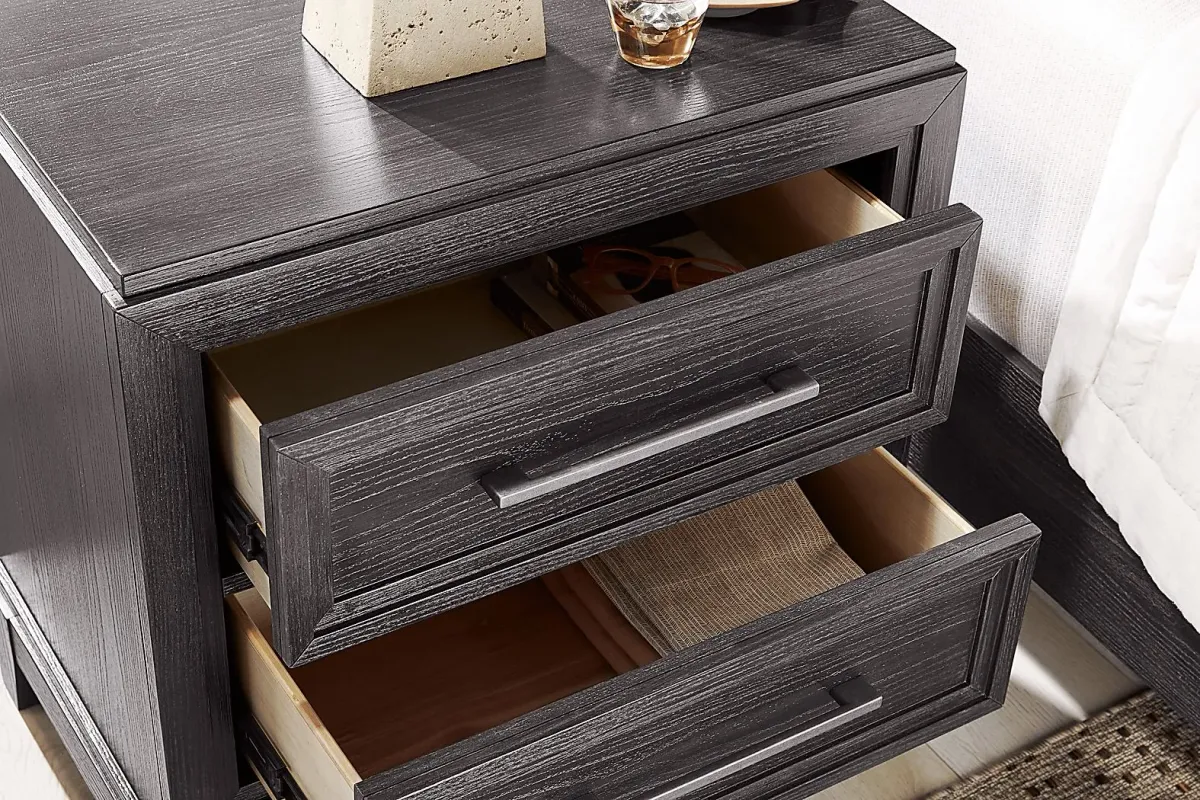 Small Spaces Sunside Way Black 5 Pc King Panel Bedroom