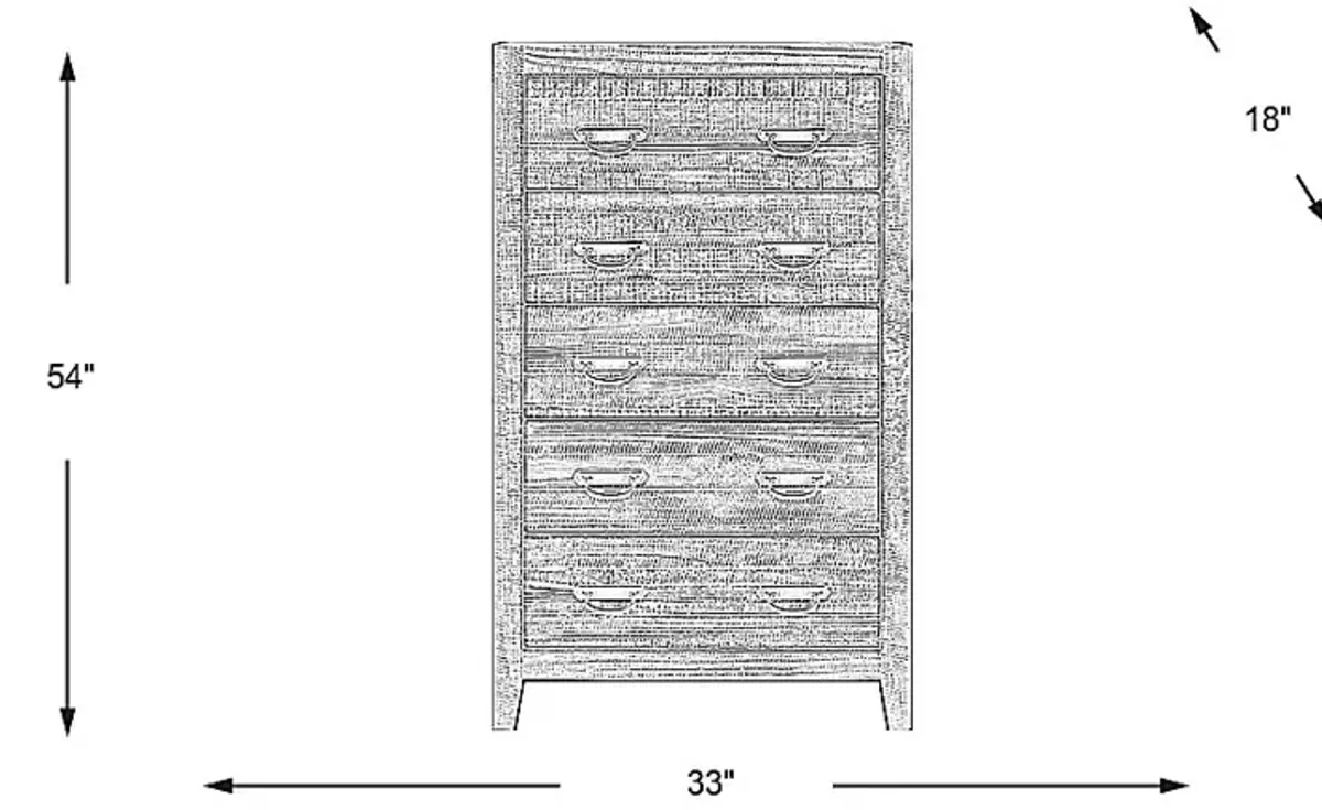 Palm Grove Taffy Chest